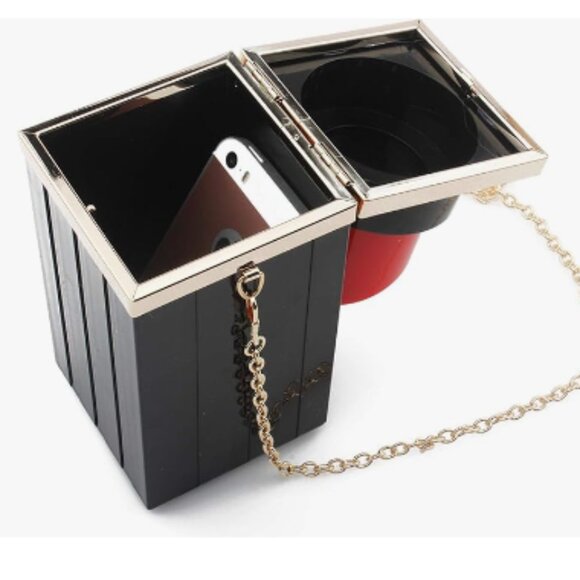 NEW Acrylic Lipstick Custom Couture Crossbody Handbag (LSXX025) - Picture 2 of 5